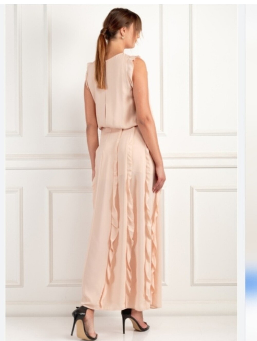 Alexis Frances Ruffled Maxi Dress